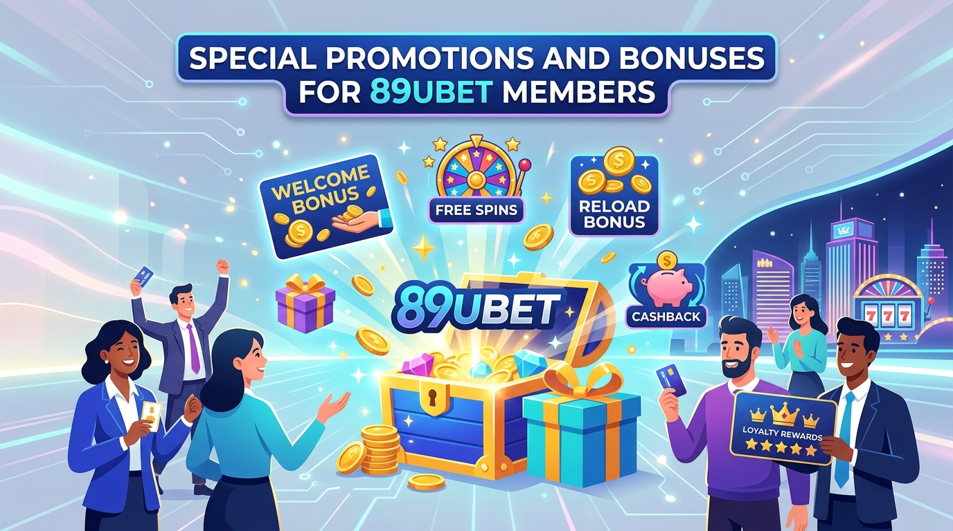 โปรโมชั่นและโบนัสสุดพิเศษสำหรับสมาชิก 89UBET