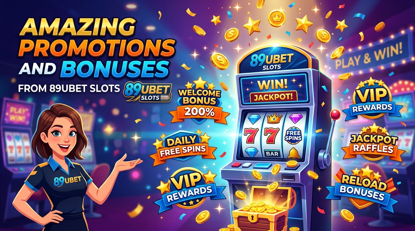โปรโมชั่นและโบนัสสุดคุ้มจาก 89UBET สล็อต