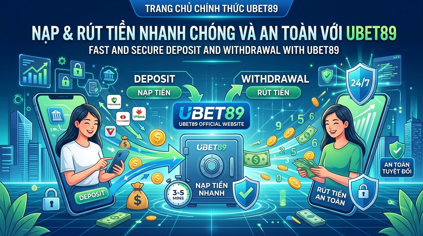 การฝาก-ถอนเงินที่รวดเร็วและปลอดภัยกับ UBET89 Official Website