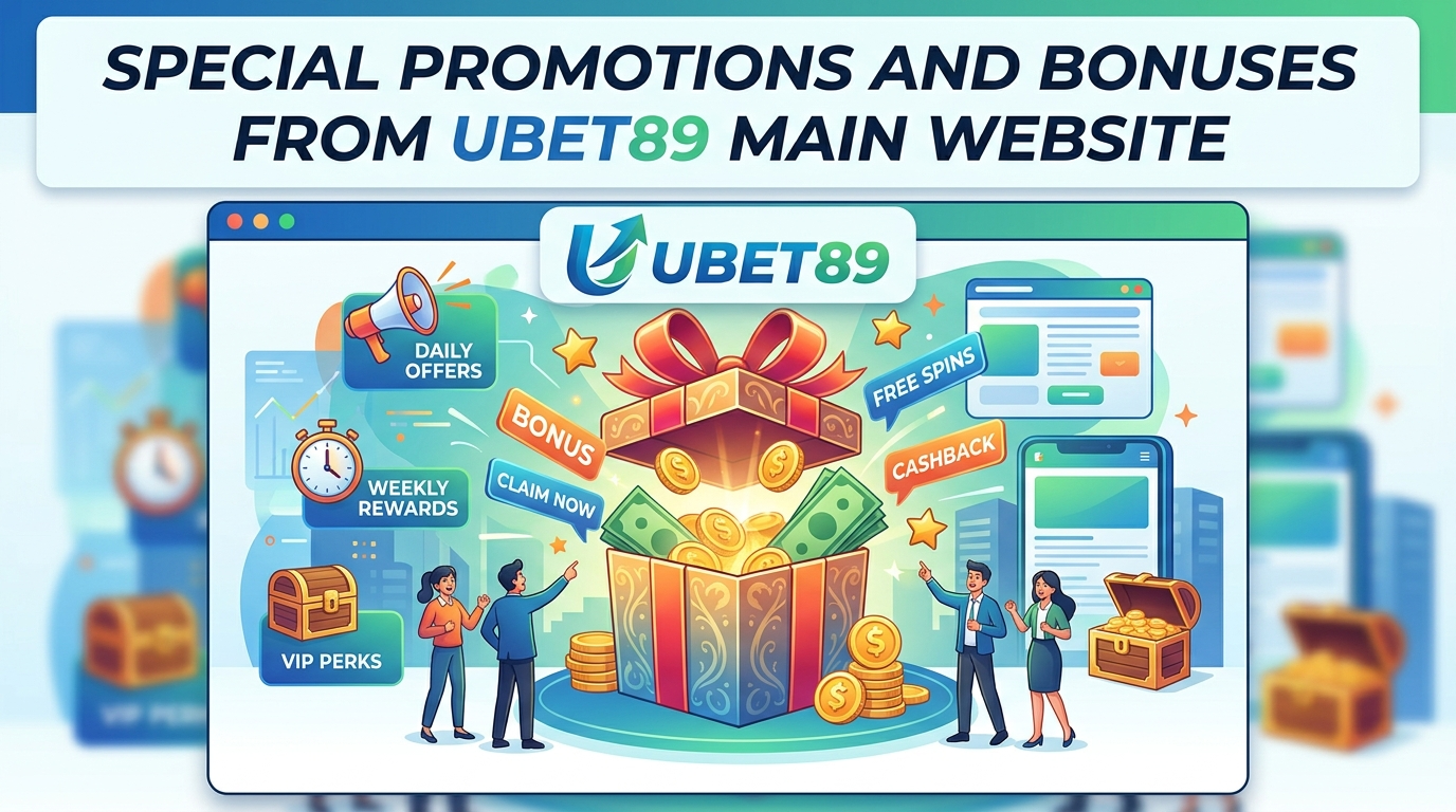 โปรโมชั่นและโบนัสสุดพิเศษจาก UBET89 เว็บหลัก