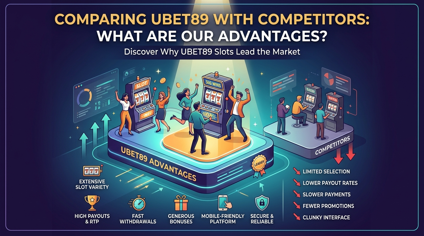 สล็อต UBET89 เปรียบเทียบกับคู่แข่ง: อะไรคือข้อได้เปรียบของเรา?